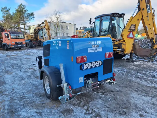Wciągarka OMAC na placu budowy